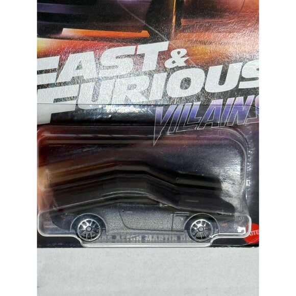 Hot Wheels Fast & Furious Villains 2005 Aston Martin DB9 Silver Diecast NOC - Picture 2 of 6